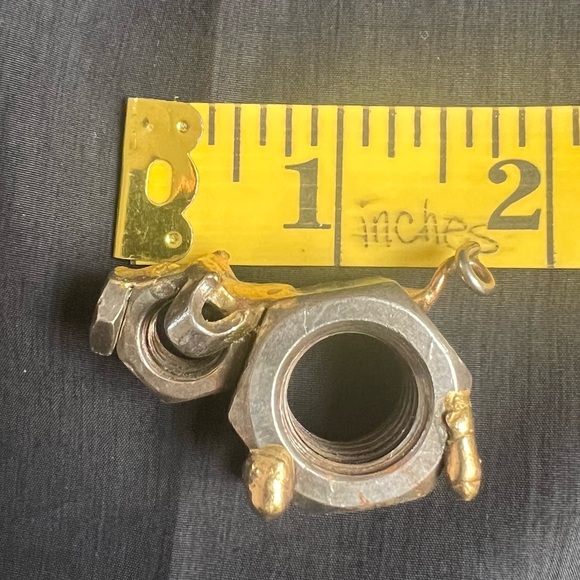 Scrap metal art pig figurine. - Picture 8 of 10